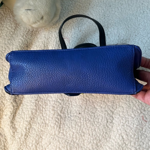 Olivia + Joy Black, White, and Blue Satchel - Picture 4 of 16